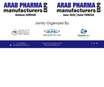 Arabpharmaexpo.com(ARAB PHARMA MANUFACTURERS' EXPO (Virtual Exhibition)) Screenshot