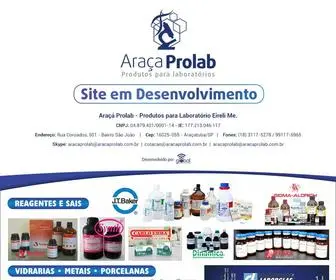 Aracaprolab.com.br(Documento) Screenshot