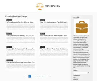 Arachnides.com(Creating Positive Change) Screenshot