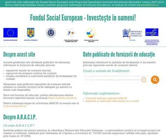 Aracip.eu(Prima pagin) Screenshot