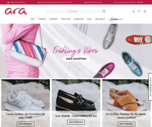 Ara.de( ara Shoes AG) Screenshot