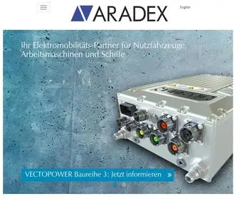 Aradex.de(Leistungselektronik) Screenshot