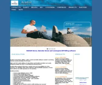 Aradial.com(Radius Server software & ISP billing systems) Screenshot