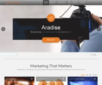 Aradise.com(Video Production) Screenshot