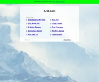 Araf.com(The Leading Araf Site on the Net) Screenshot