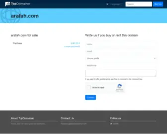 Arafah.com(TopDomainer Search Engine) Screenshot