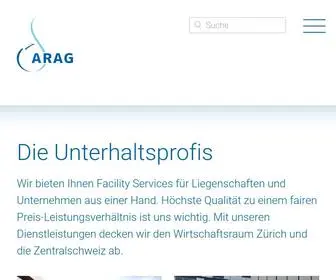 Arag-Services.ch(Die Unterhaltsprofis) Screenshot