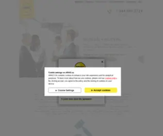 Arag.ca(ARAG Services Corporation in Canada) Screenshot