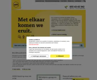 Arag.nl(ARAG rechtsbijstandverzekering en juridische hulp) Screenshot