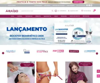 Arago.com.br(Árago Dermocosméticos) Screenshot