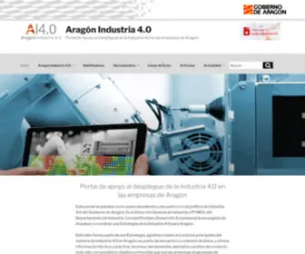 Aragonindustria40.es(Aragón Industria 4.0) Screenshot