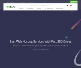 Arahoster.com(Web Hosting) Screenshot