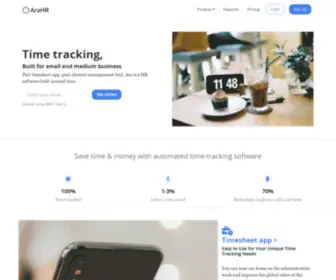 Arahr.com(The Easy Online Employee Timesheet App) Screenshot