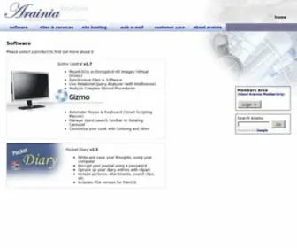 Arainia.com(Arainia Solutions) Screenshot