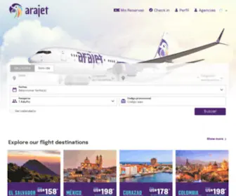 Arajet.com(AraJet BookSecure PWA) Screenshot