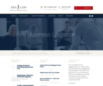 ArajLaw.com(Ara J Law) Screenshot