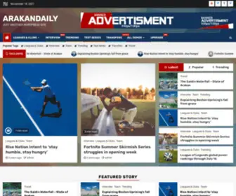 Arakandaily.com(Just another WordPress site) Screenshot