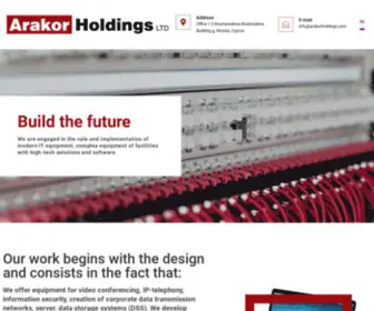 Arakorholdings.com(Arakor Holdings ltd) Screenshot