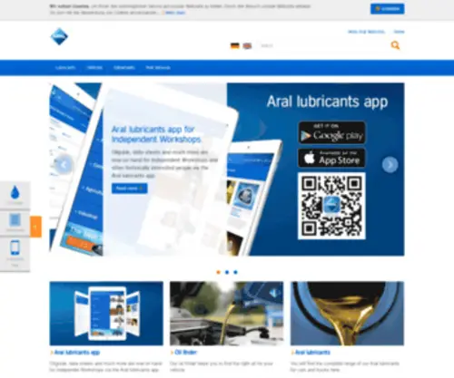 Aral-Lubricants.com(Home) Screenshot