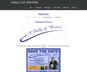 Arallyofwriters.com(A rally of writers) Screenshot