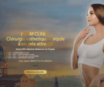 Aram-Clinic.com(Chirurgie Esthetique Turquie) Screenshot