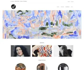 Aramanegallery.com(Art Agency) Screenshot