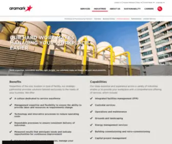 Aramarkfacilities.com(Facilities Services) Screenshot