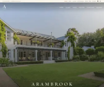 Arambrook.co.za(Arambrook Boutique Hotel Cape Town) Screenshot
