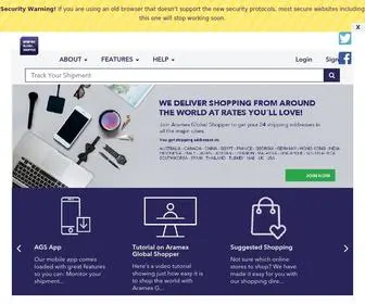 Aramexglobalshopper.com(Aramex global shopper) Screenshot