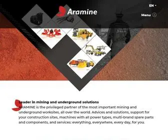 Aramine.com(The Underground Mining Specialist) Screenshot