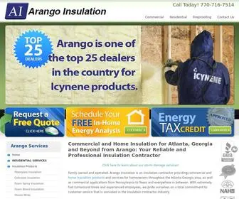 Arangoinsulation.com(Insulation Atlanta) Screenshot