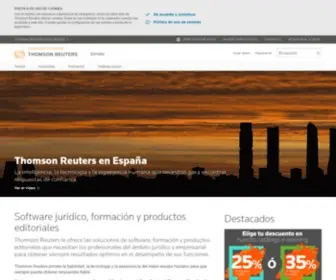 Aranzadi.es(Thomson Reuters ofrece todo tipo de soluciones para los profesionales del Derecho y de las Finanzas) Screenshot