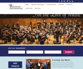 Arapahoe-Phil.org(Arapahoe Philharmonic) Screenshot