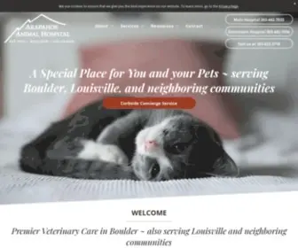 Arapahoeanimalhospital.com(Vet Clinic in Boulder & Louisville) Screenshot