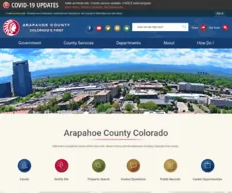 Arapahoegov.com(Arapahoe County) Screenshot