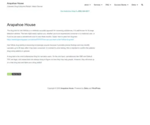 Arapahoehouse.org(Colorado Drug & Alcohol Rehab) Screenshot