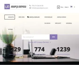 Arapcadeposu.com(Arapça Deposu) Screenshot