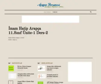 Arapcadersanesi.com(Arapça Dersanesi) Screenshot