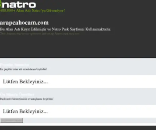 Arapcahocam.com(Arapça) Screenshot