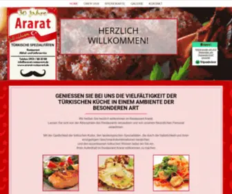 Ararat-Restaurant.de(Willkommen im Restaurant Ararat) Screenshot