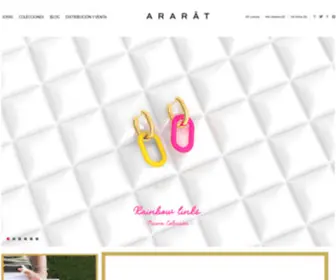 Araratjoyas.com(Joyas de plata de diseño elegante online) Screenshot