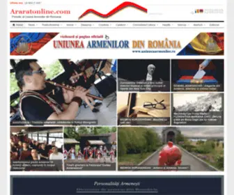 Araratonline.com(Publicatia Uniunii Armenilor din Romania) Screenshot