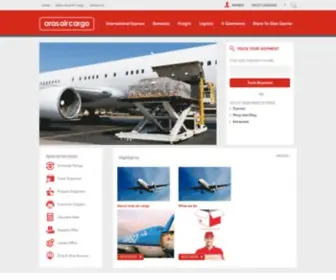 Arasaircargo.com(Aras air cargo) Screenshot