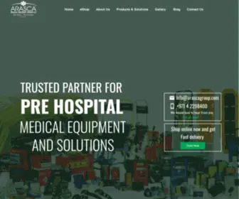 Arascamedical.com(Leaders in supplying pre) Screenshot