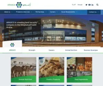 Arasco.com(Arabian Agricultural Services Company (ARASCO)) Screenshot