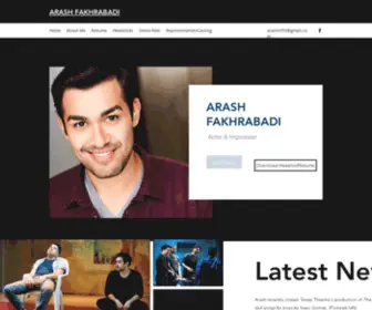 Arashfakhrabadi.com(Arash Fakhrabadi) Screenshot