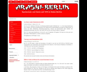 Arashi-Berlin.de(Arashi-Berlin Judo und Budo seit 1975) Screenshot