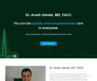 Arashvahdatmd.com(Palmdale Cardiologist) Screenshot