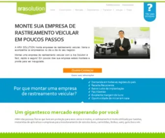 Arasolution.com.br(Monte Sua Empresa de Rastreamento Veicular por apenas R$990) Screenshot