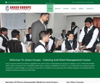 Arasugroups.org(Arasu Groups) Screenshot